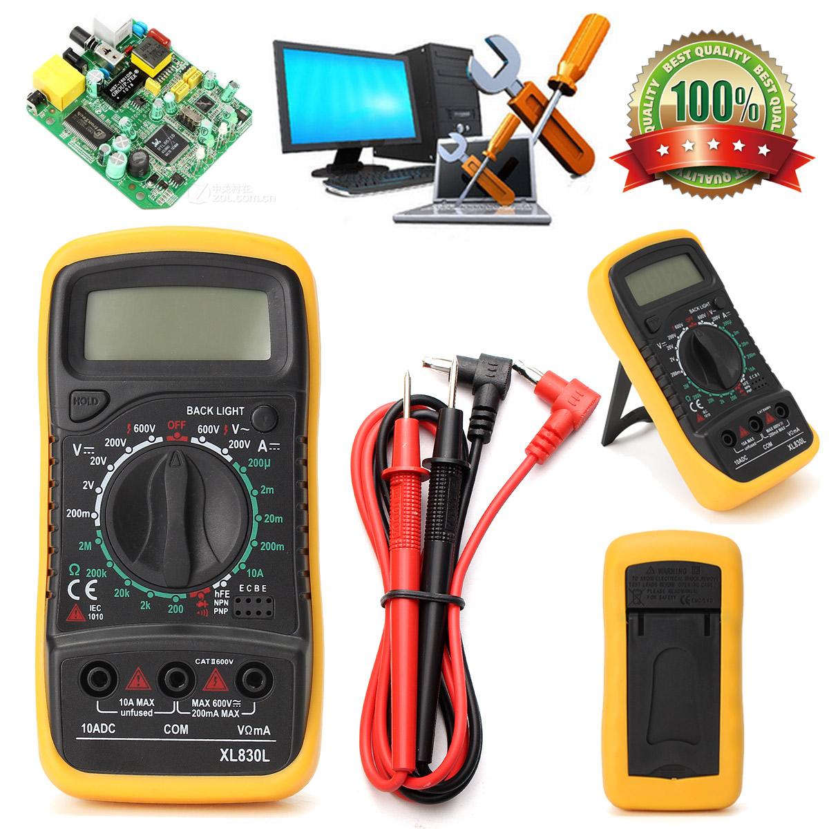 ZEAST Portable Electrical Digital Multimeter Backlight AC DC Ammeter Voltmeter Ohm Tester Meter Handheld LCD Voltmeter Volt