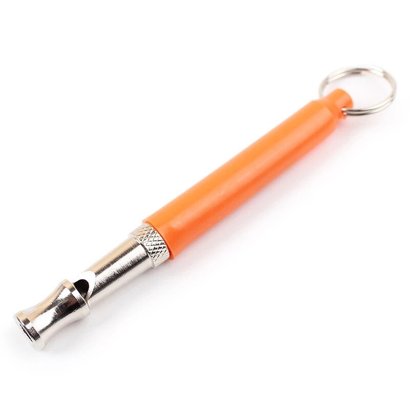 Flauta ultrasónica para perros, suministros de Entrenamiento de mascotas, silbato con acollador ajustable para perros, adiestramiento de gatos: Dorado