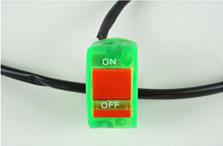 Universal Motorcycle Handlebar Switch ON OFF Button Flameout for Moto Motor Bike Black: D