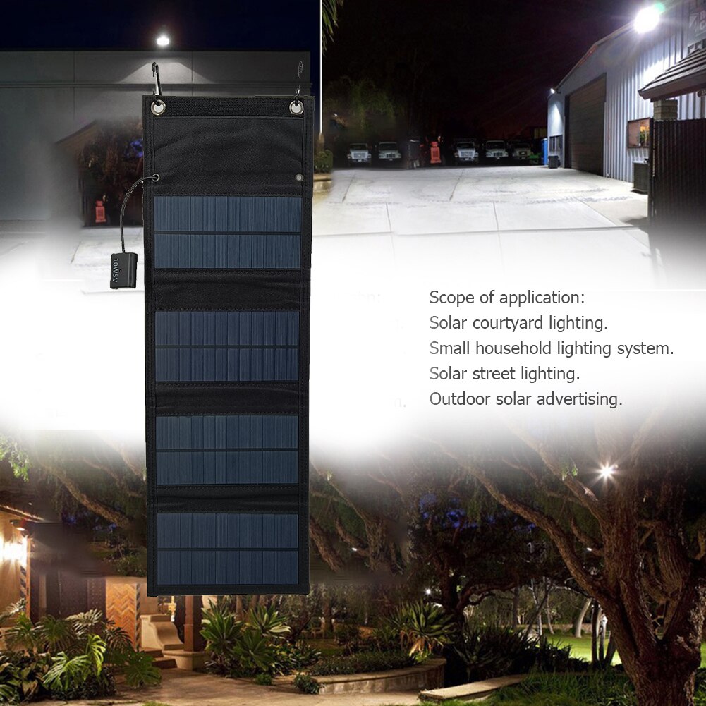 10W Foldable Solar Panel Solar Kit Complete Cell Power Bank Solar Plate For Hiking Camping Outdoor Mobile Power Battery Charger