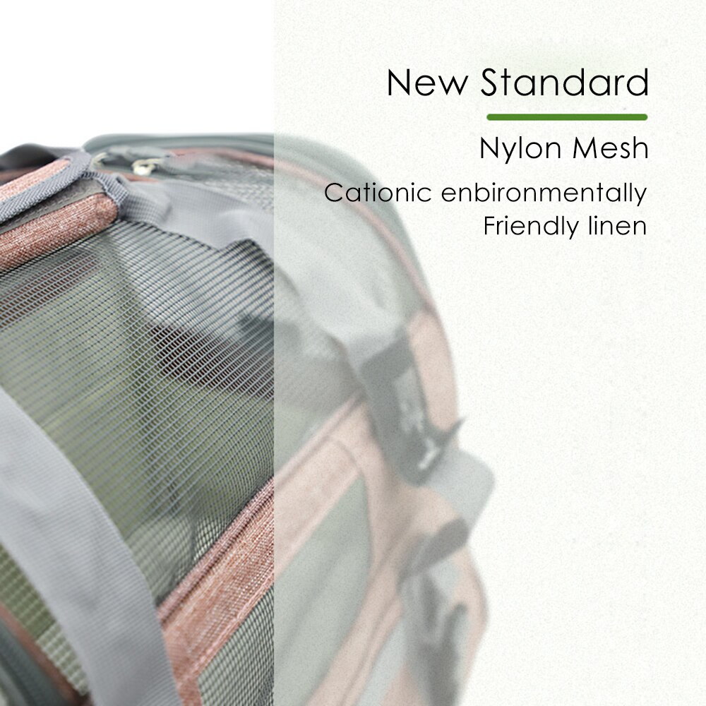 Portable Cat Carrier Bag Pet Puppy Travel Bags Breathable Mesh Dog Backpack Cat Carrier Outgoing Foldable Zipper Pets Handbag