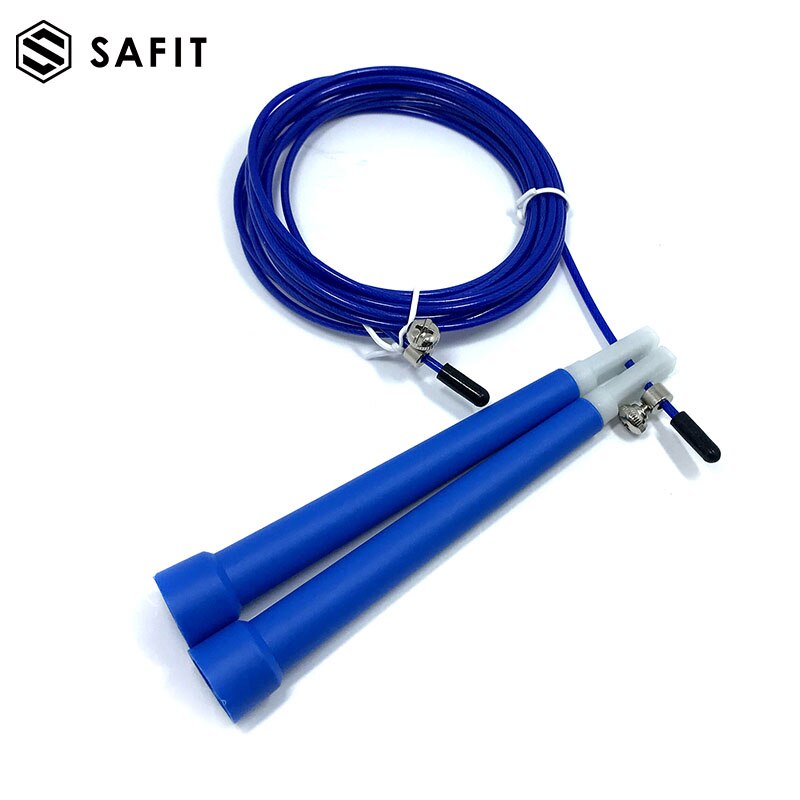 Plastic Jump Rope Adjustable, Best for Double Unders, Speed, WOD, Boxing, Skipping Exercise, Jumping Workout Training: Blue