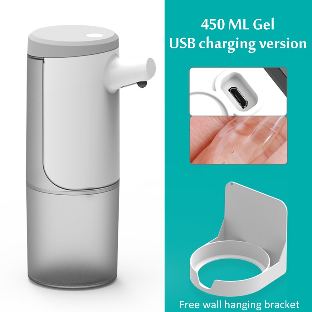 Automatic Soap Dispenser 450ML Kitchen Bathroom Touchless Antibacterial disinfectant Intelligent Induction Foam Dispenser: Gel Dispenser