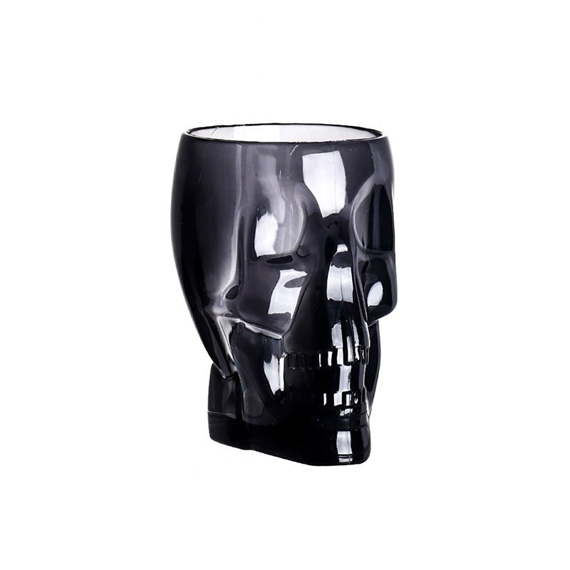 Acryl Plastic Schedel Hoofd Kogel Cup Creatieve Schot Glas Cocktail Transparante Beer Bar Club Huishoudelijke Restaurant Wijn Drinkware: Black