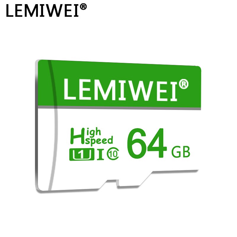Lemiwei Memory Card 64GB 32GB 16GB 8GB With Adapter Trans Flash Card High Speed TF Card Compatible With Phone