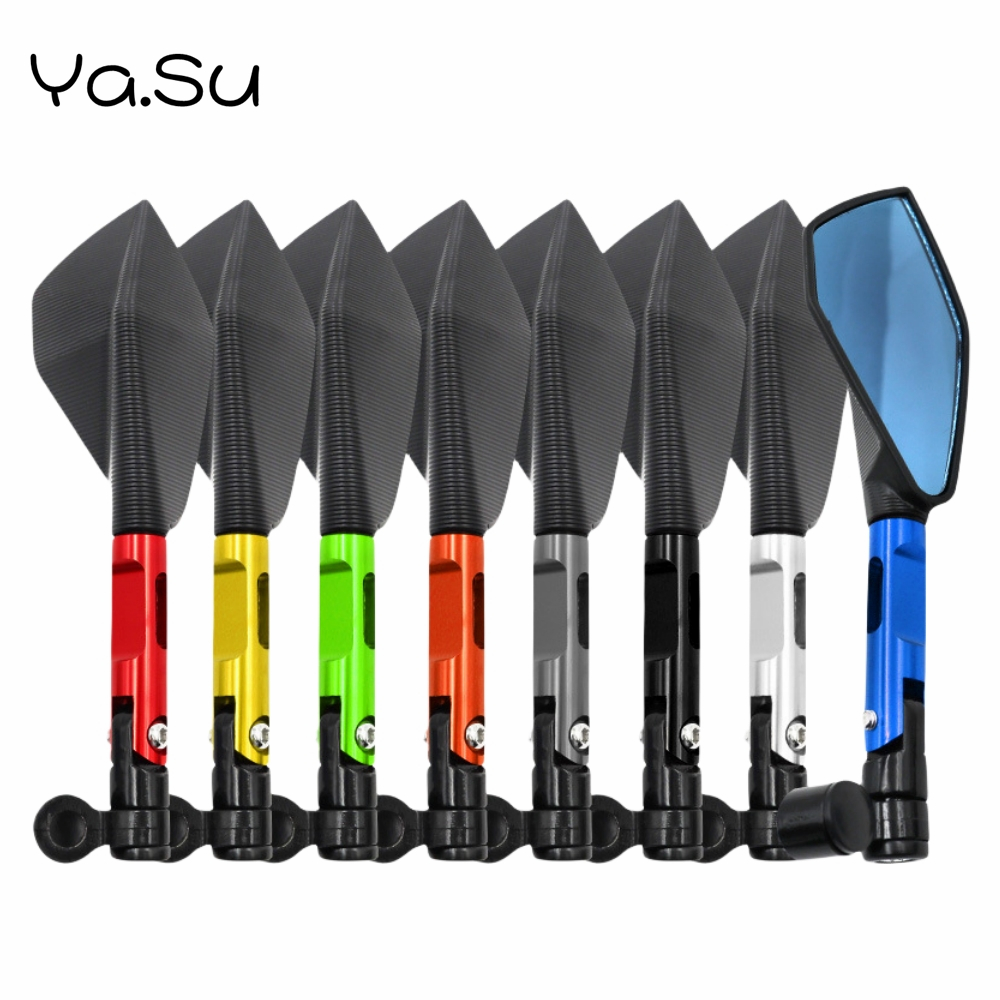 Espelho retrovisor cnc modificado para motocicleta, espelho retrovisor para carro de rua, scooter, acessórios universais