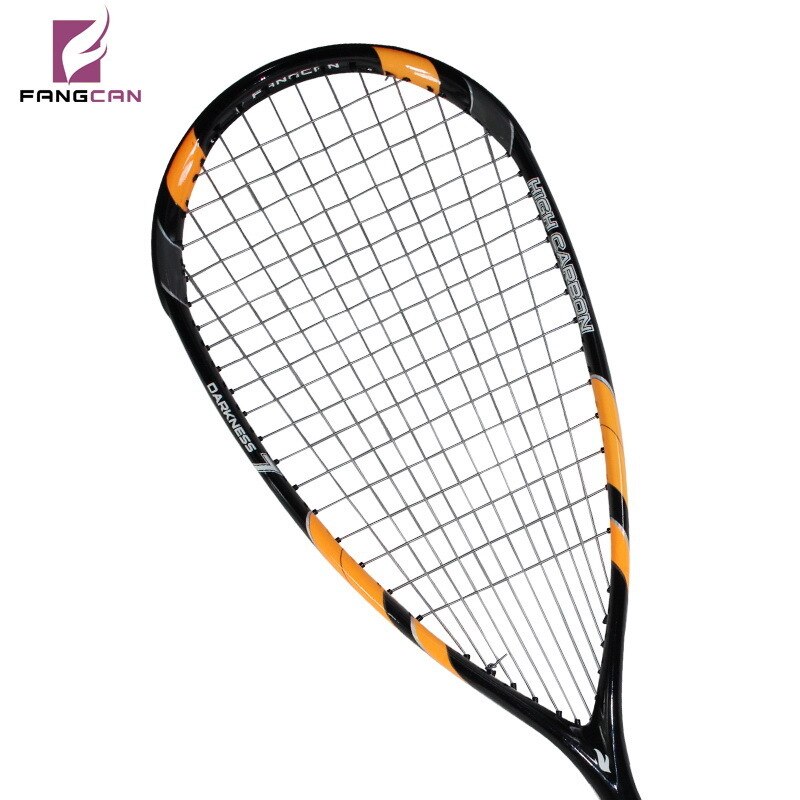 Full Carbon Squash Racket Fangcan Ultralight Squash Racquet Carbon Fibre Rracket Squash Raquete Speed Sports Traning Racket +Bag