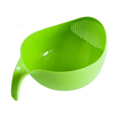 Keuken Wassen Rijst Afvoer Mandenmakerij Dikke Plastic Met Handvat Fruitschaal Wassen Mand Voor Thuis Leveringen Mx8021523: L-Green