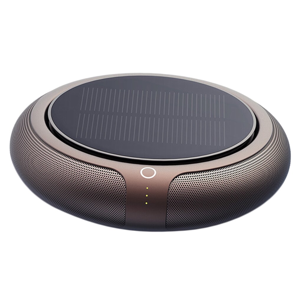 Intelligent Anion Vehicle Solar Air Freshener Negative Ions Rechargeable: Golden
