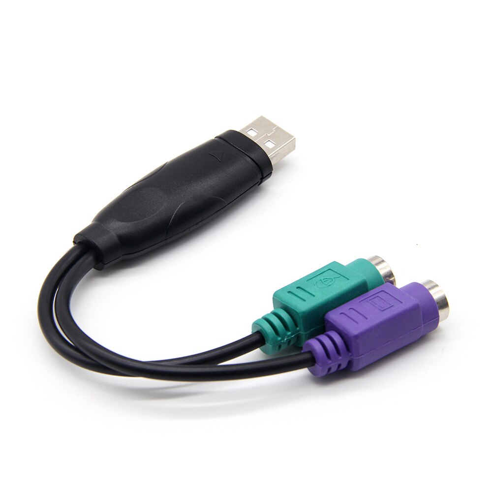 1PC USB Male To PS/2 PS2 Female Converter Cable Cord Converter Adapter Keyboard Computer Accessories Keyboard Adapter