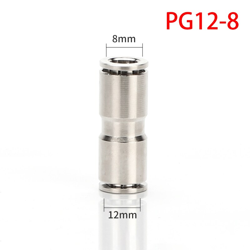 PU PG PE Brass Metal Pneumatic Quick Coupling 4 6 8 10 12mm Apply Air Compressor Hose High Pressure Connector High temperature: PG12-8