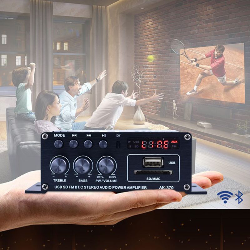 Stereo Hifi Car Home Subwoofer Car Amplifier Amp Sound Speaker Bluetooth EDR Amplifiers