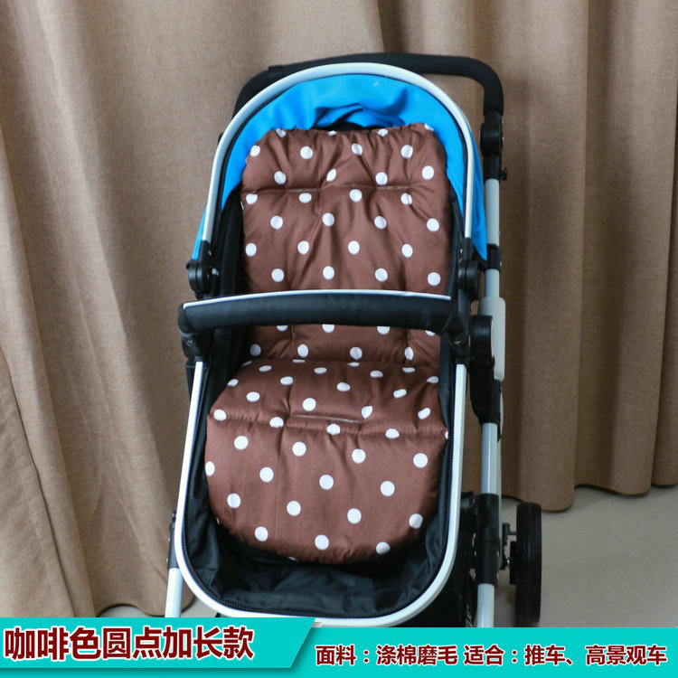 1pc tjockare barnvagn bomullstuss barnvagn paraply universal polka dot kudde barn: Elfenben