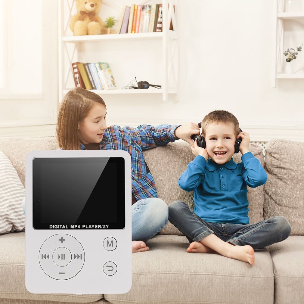 Mp3 Mp4 Card Without External Ring Round Button Digital Player Colorful Screen Music Player Video Playback