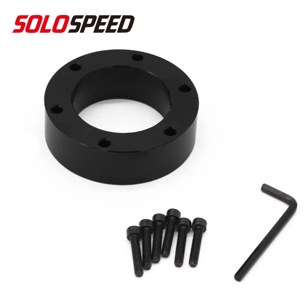 25mm Black Aluminum Spacer For Aftermarket Steering Wheel Boss Hub Kit