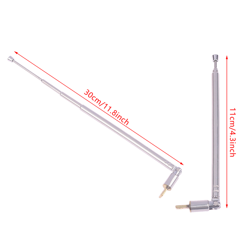 1Pc 4/5/7 Abschnitte Teleskop Antenne Antenne Universal Antenne für AM FM Radio TV silber Erweitert gesamtlänge 765MM/630MM/300MM: Lavendel