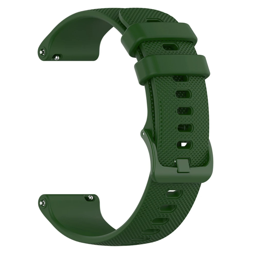 Sports silikone urrem til garmin venu 3 rem, forerunner 265 255 music, vivoactive 4 urrem til garmin venu  sq 2 armbånd: Sort hvid / 20mm