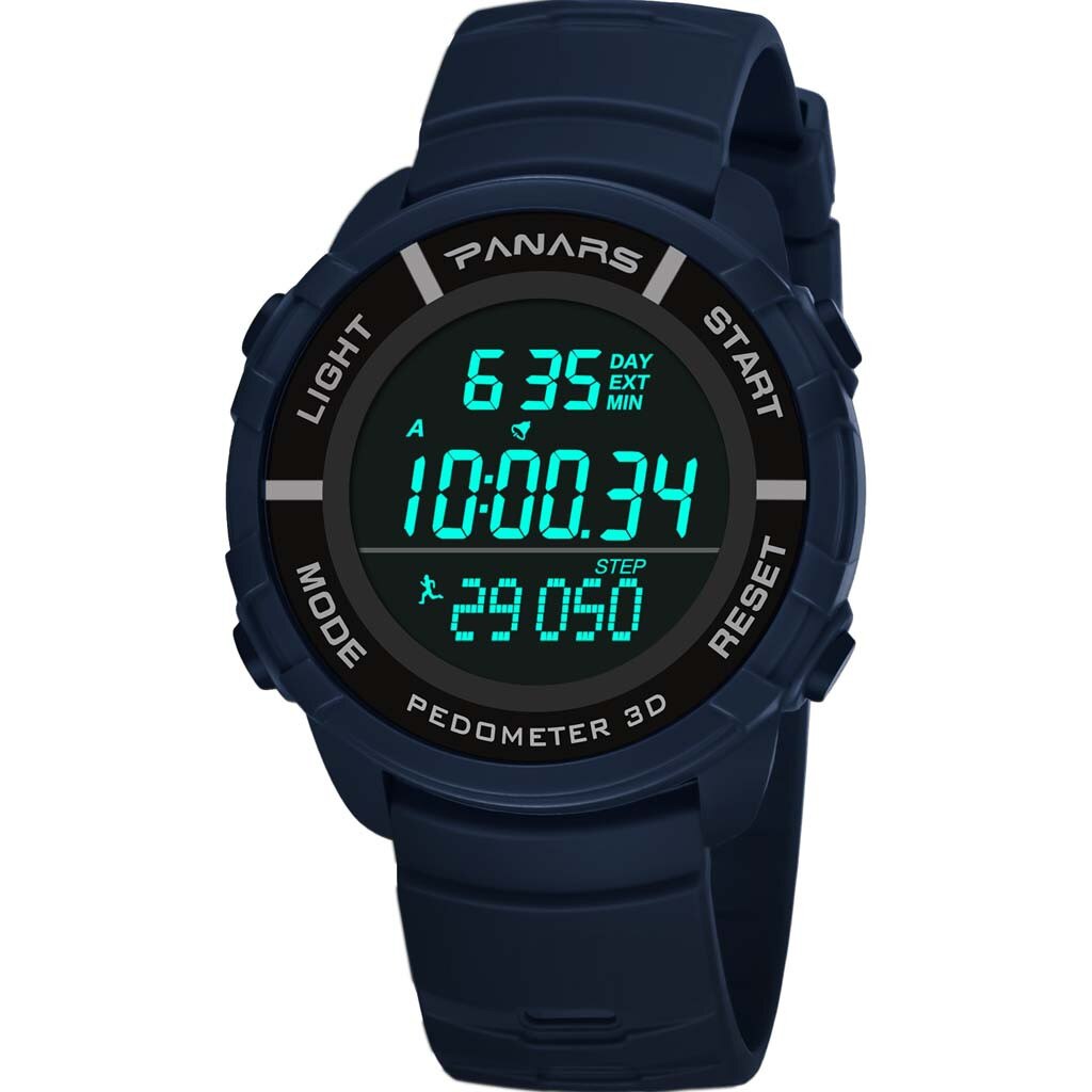 Sport Horloges Voor Mannen Waterdichte Smael Sshock Wit Horloge Grote Wijzerplaat Mannen Horloge Digitale Quartz Digitale Horloge Relojmujer Mode: Blue