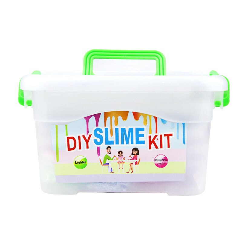 70 Packs Slime Maken Kits Materiaal Sets Diy Handgemaakte Kleurrijke Pailletten Schuim Bal Korrels Vissenkom Kralen Glitter Zeemeerminnen: 72Packs(Storage box)