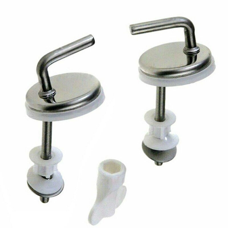 1 pair WC Toilet Hinge Fittings Quick Release Hinges Stainless Steel Toilet Seat Cover Hinge Antirust Home Toilet Cover Hinges