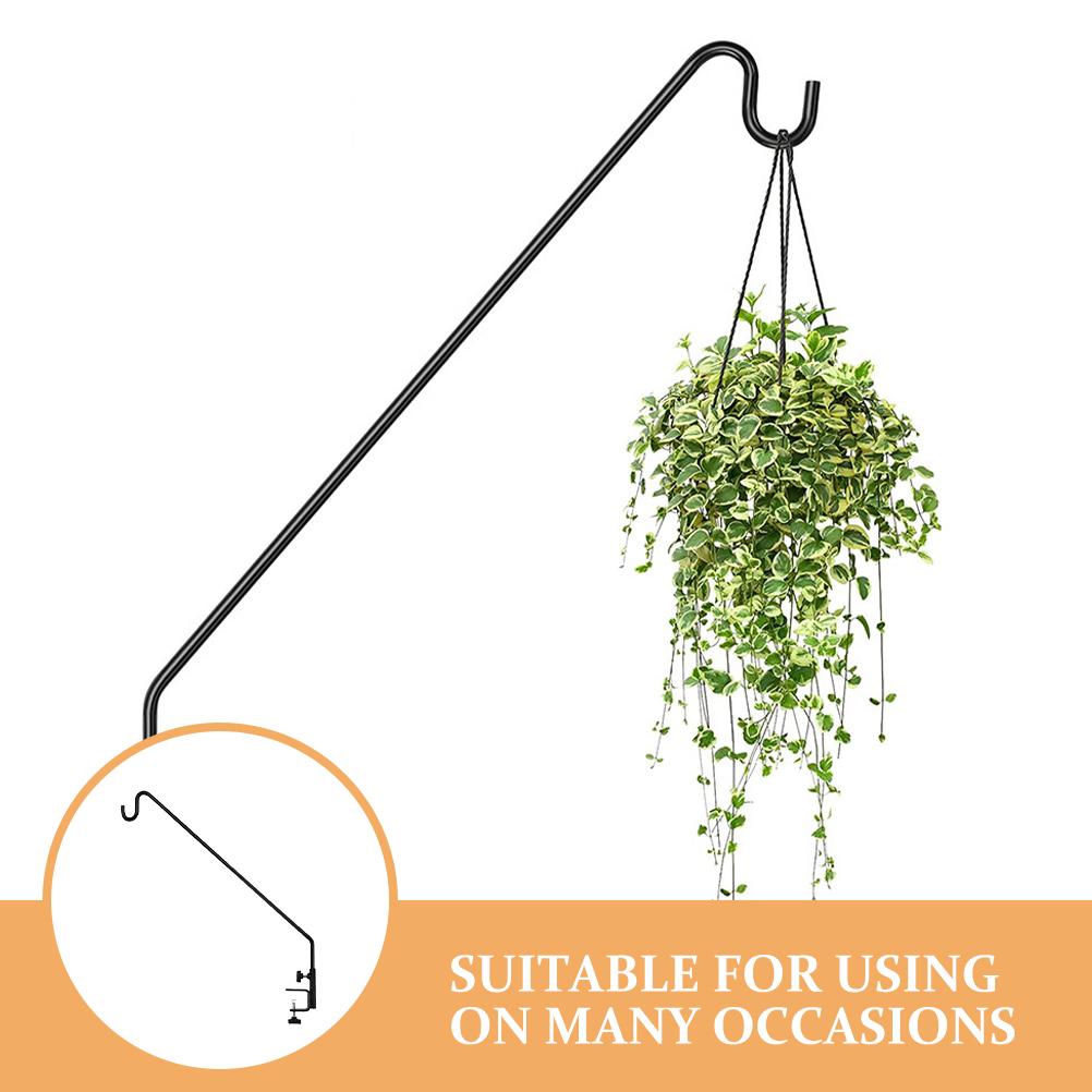 Kraftige terrassekroker justerbar skinnestang til oppheng av fuglematere til planter utendørs bruk multifunksjonell