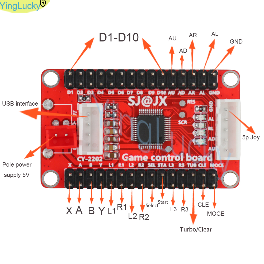 Kit de bricolaje de Joystick Arcade, Kit Hitbox se utiliza para piezas Hitbox, codificador arcade USB de retardo cero