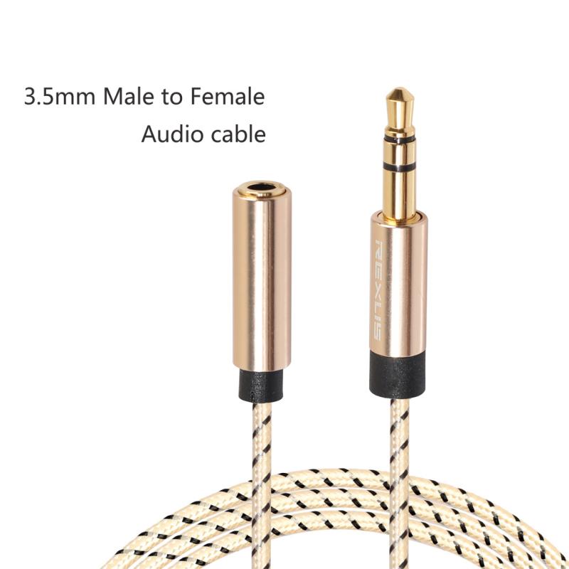 Headphone Extension Cable M/F Audio Stereo Extender Cord 3.5mm Jack Male To Female Stereo Audio Aux Cable Earphone 3.5 Mm Cable
