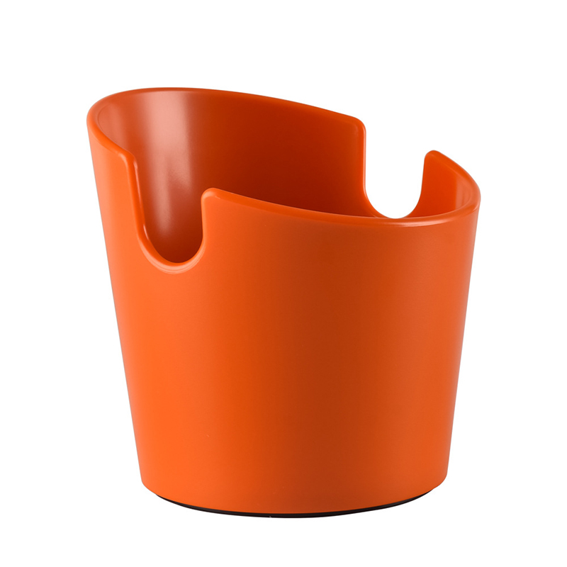 Koffiedik Box Grond Vaten Italiaanse Koffie Klop Gronden Doos Ondersteunende Apparatuur Mini Koffiedik Container Grond Sto: exposure orange