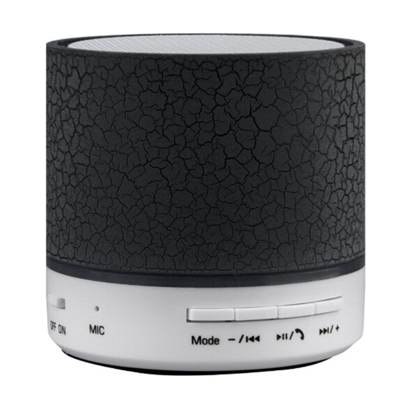 Portable Wireless Mini LED A9 Bluetooth Speaker Sound Box Subwoofer Speakers For Iphone Support TF SD Card PK BTS06 Q9 A9 S28 A5: Black