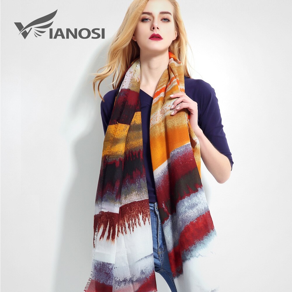 [vianosi] luxe merk sjaal dames grote maat sjaal foulard femme bandana zachte cachecol hijab damessjaal