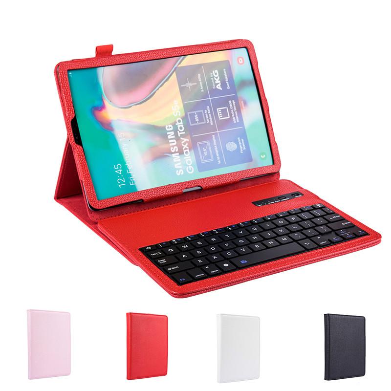 Leather Keyboard Case Cover for Samsung Galaxy Tab S5e 10.5 T720 T725 SM-T720 Removable Bluetooth Keyboard Tablet Case Funda