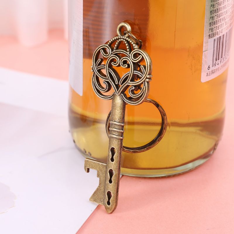 50 setzt Jahrgang Schlüssel Flasche Öffner + Schild Karte Schlüsselbund Hochzeit Gastgeschenke Souvenirs Brautjungfer Hochzeit Einzelheiten Für Gäste