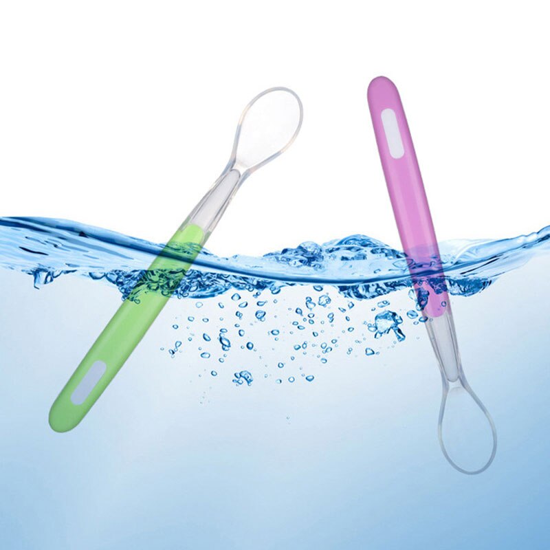 Produits pour enfants, cuillère en Silicone couleur bonbon pour -né, formation d&#39;alimentation pour bébé, cuillère douce pour l&#39;alimentation, vaisselle de cuisine