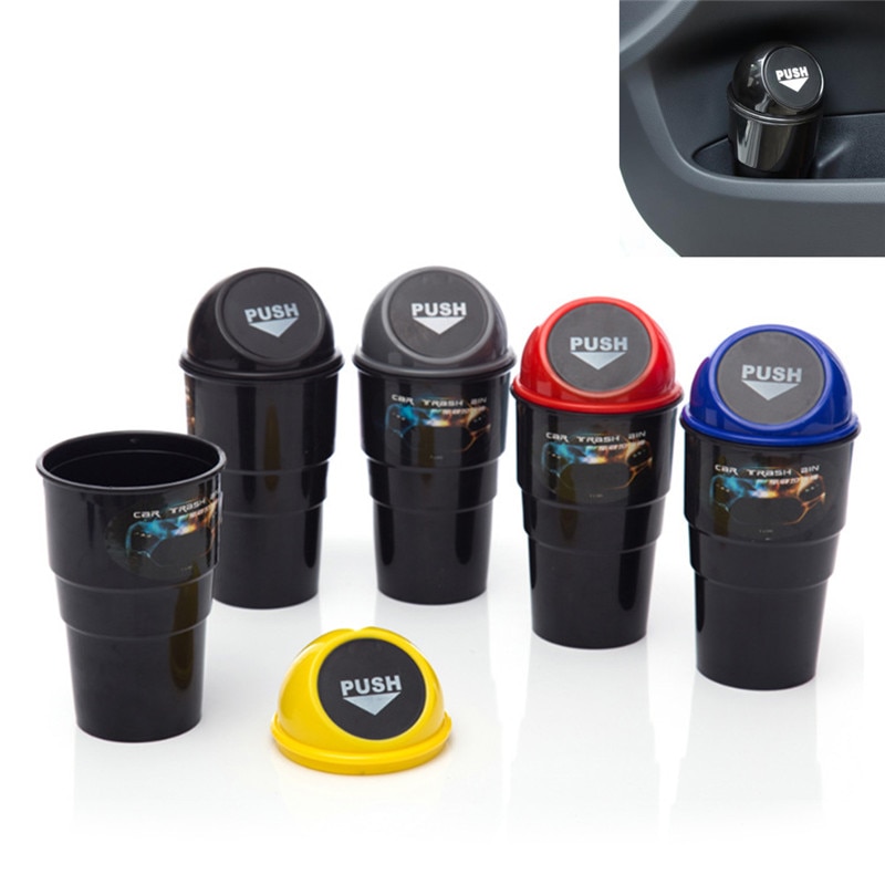 Poubelle de rangement pour voiture | Support de Gargage, accessoires universels de seau de stockage pour Automobile poubelle de voiture, boîte de rangement automatique