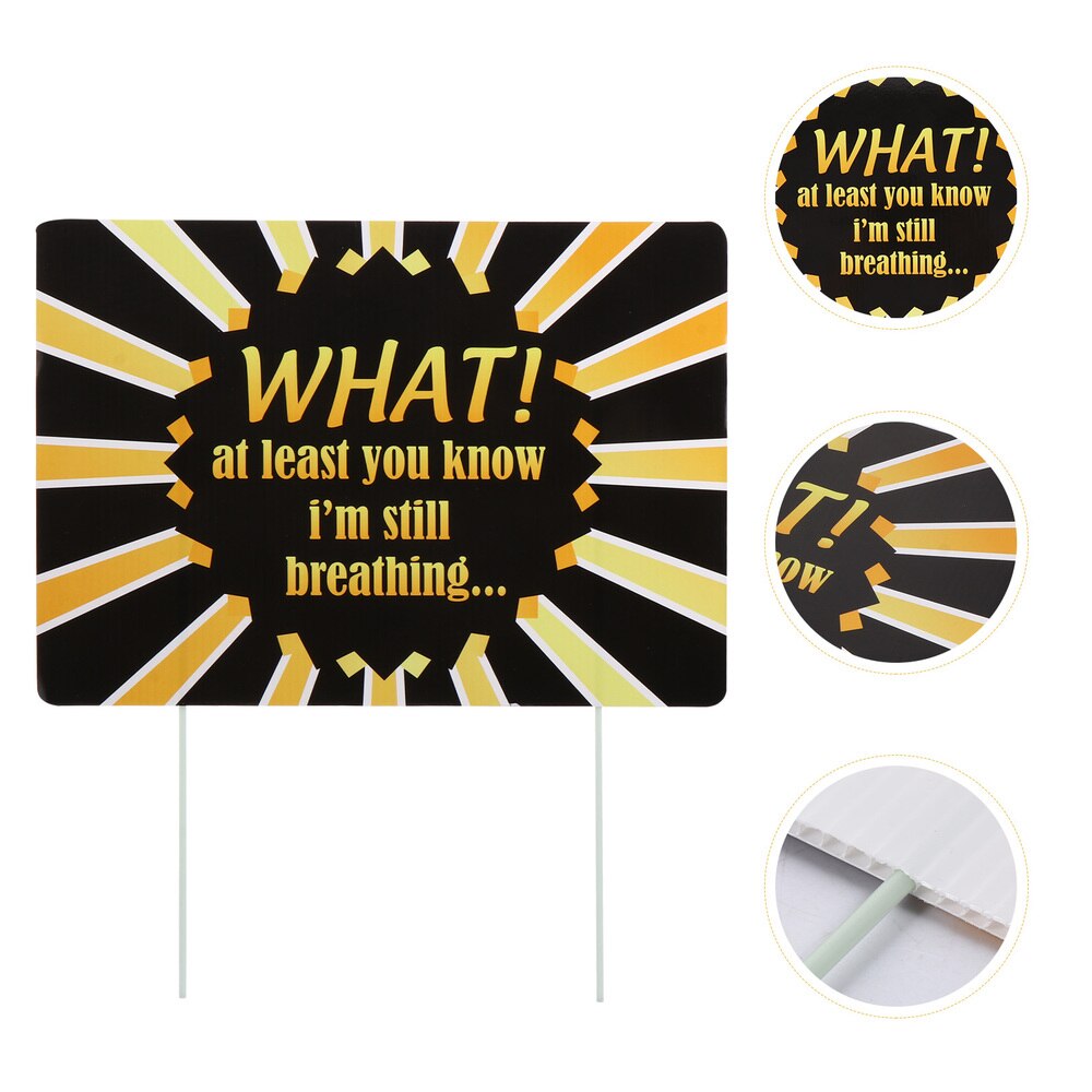 1pc praktische en duurzame borden voor in de tuin voor een gazonfeest of verjaardag: Poster