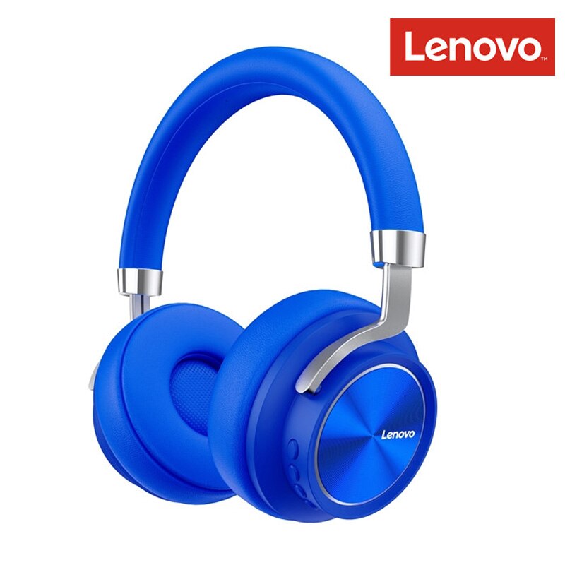 Lenovo HD800 Bluetooth Headset Draadloze Opvouwbare Computer Hoofdtelefoon Lange Standby Leven Met Noise Cancelling Gaming Headset: HD800 Blue(500mAH)