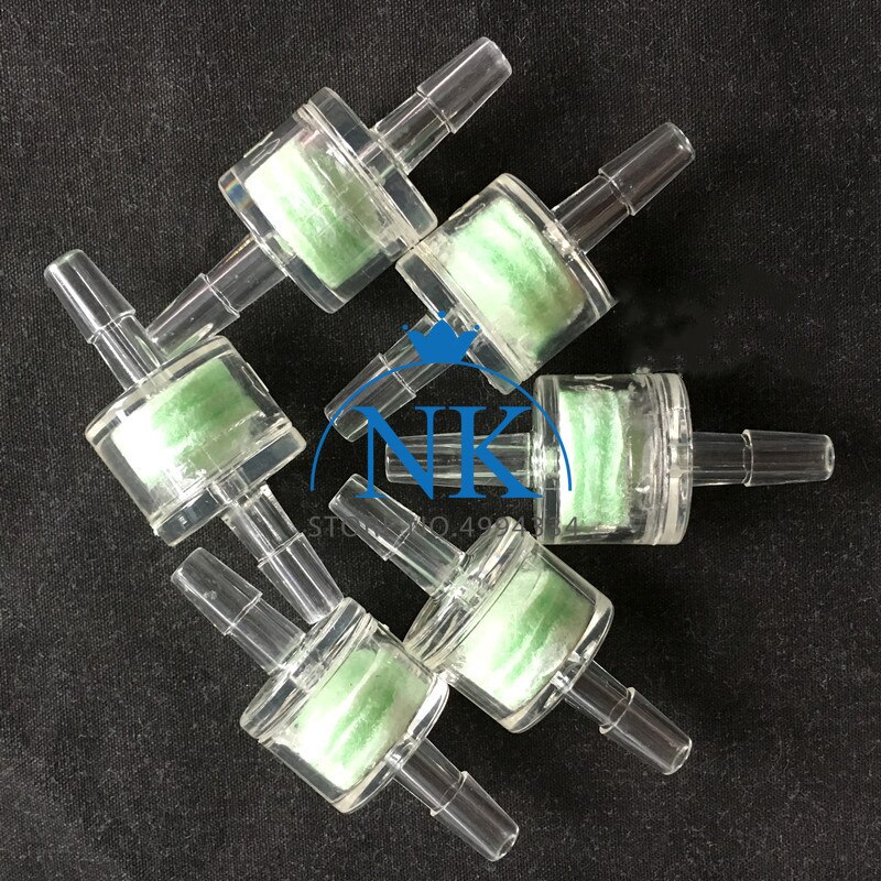 Filtre en fibre brute type Mini gaz-liquide, colonne générale, avec tuyau, interface minimum, dia extérieur 3.2/4.6/6/8/10mm, 20 pièces/lot