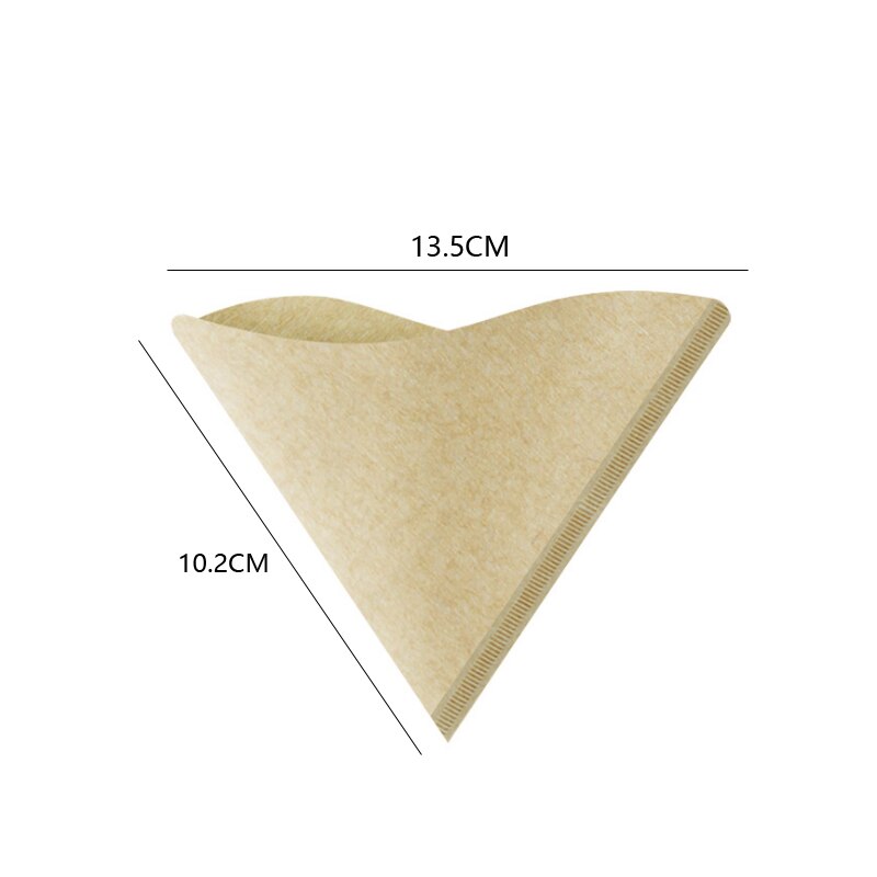 Double layer Coffee Filter Set V60 Glass Coffee Dripper 1-2 Cup Coffee Sharing Pot Brew Coffee Filter Funnel Reusable Coffee Jug: 100PCS Filter paper