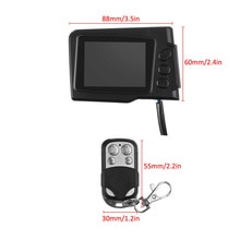 Black LCD Switch Car Manual Mode Monitor Parking Truck W/ Remote Control 12V/24V Durable