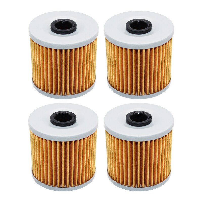 1/2/4pcs Filtro De Óleo Da Motocicleta para KAWASAKI BJ250 TR250 Estrella 250 Lakota 300 KLF220 KEF300 Bayou KLF250 KLF300 KLT200 KLT250: 4 pieces Yellow