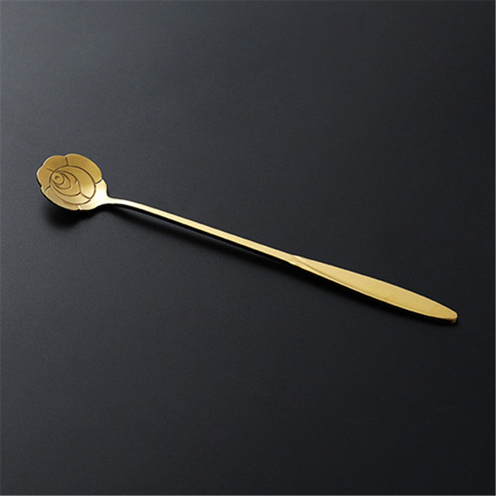 Stainless Steel Long Handle Mixing Spoon, Bar Stirring Spoon for Cocktail, Ice Cream, Coffee, Juice, Tea, Drink,Home Tableware: 5