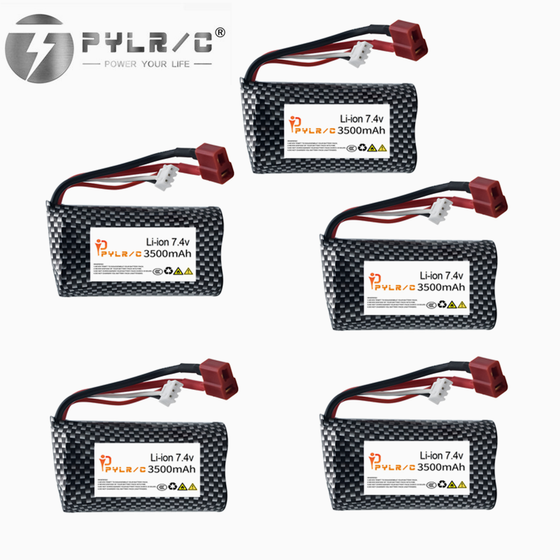 7.4V 3500mAh 18650 Li-ion Battery For Wltoys 10428 /12428/12423 RC Car Parts 2s 7.4v Battery For Wltoys 144001 A959-B A969-B Q46: SKY BLUE