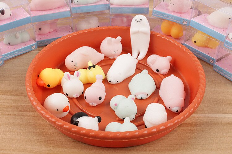 Cute Mochi Cat Squeeze Healing Fun Kids Kawaii Toy Stress Reliever Decor Funny Toys For Kids Giocattoli divertenti per bambini