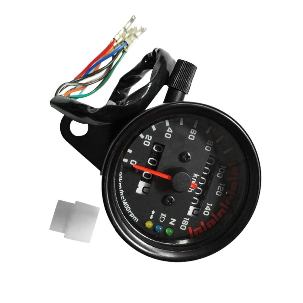 DC 12V motorfiets kilometerteller motorfiets 12000 tpm LCD kilometerteller snelheidsmeter voor YBR 125