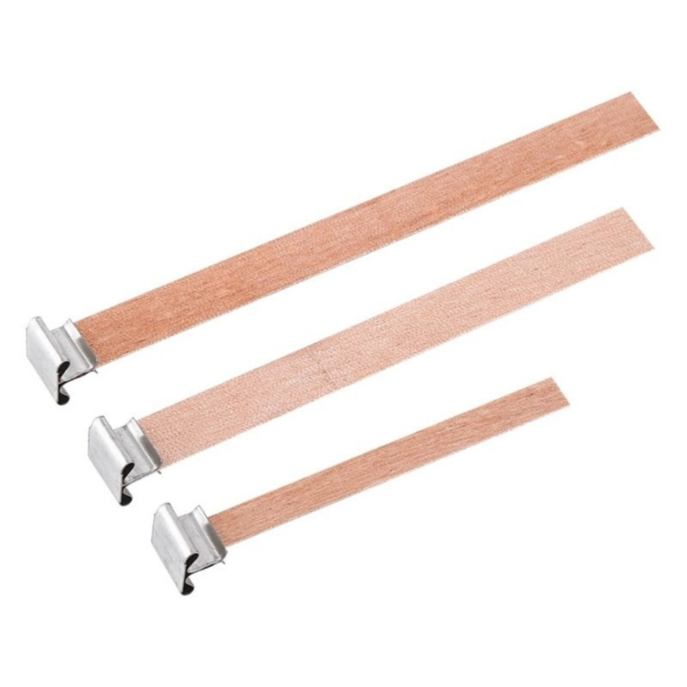 20Pcs Wooden Candles Wick Aromatherapy candle wick with Sustainer Core for DIY Candle Making Kit Supplies Handmade Soy Parffin W