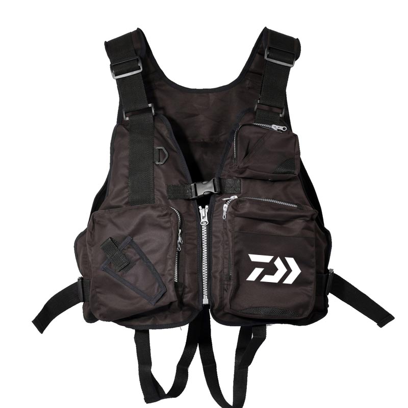 Gilet de pêche de plein air, veste de sauvetage de flottaison, filet de natation, Portable, multi-poches, veste de sécurité détachable,: 04