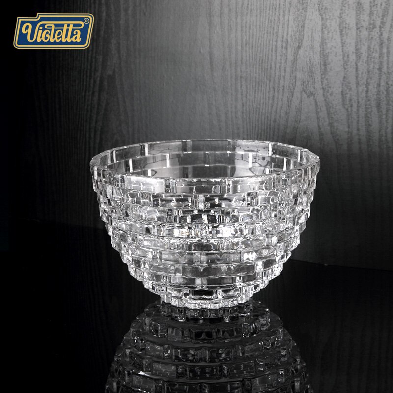 Crystal glass fruit plate small fruit salad bowl of fruit salad bowl of fruit salad