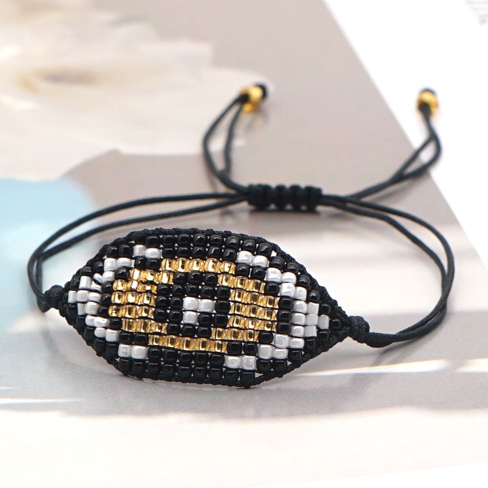 Go2Boho bijoux mauvais oeil Bracelet femmes Bracelets amitié Miyuki gros Bracelet Chic Pulseras Mujer Moda