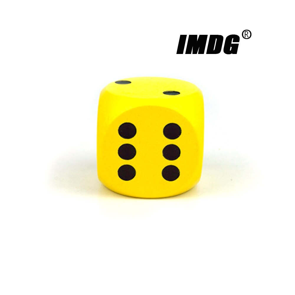 Wood Dice 5cm Large Size Colorful Solid Dotted Rounded Entertainment Game Props