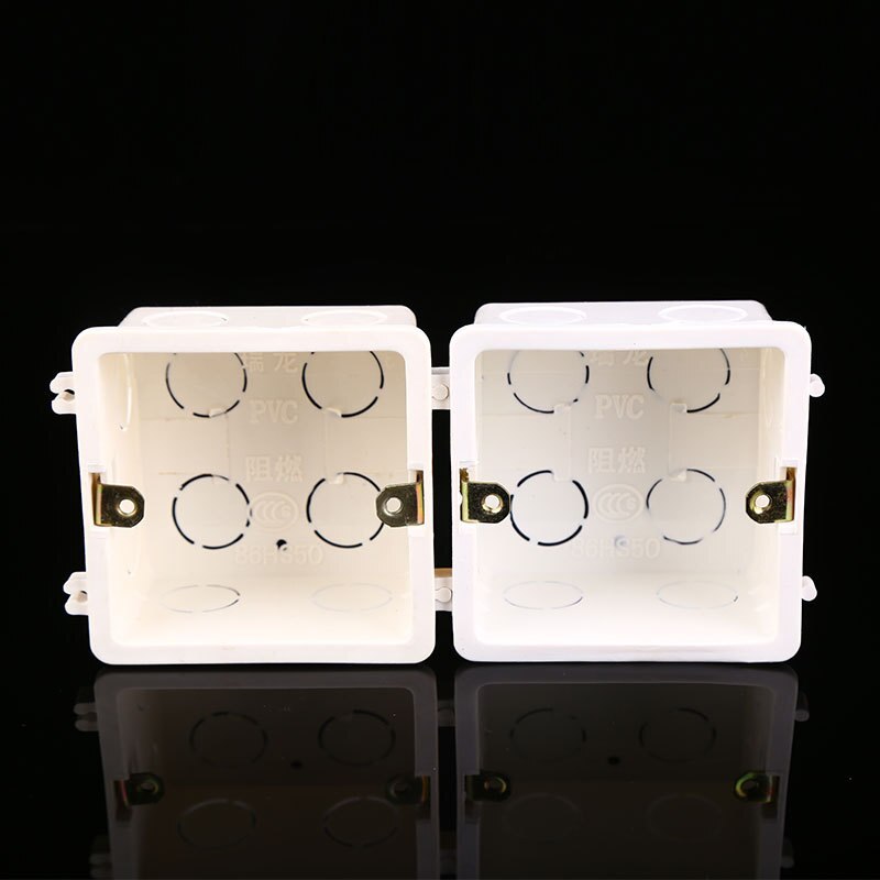 Wall Mounting Box Standard Light Touch Switch Cassette Junction Box Flame Retardant Wiring Back Box Wall Switch Concealed Bottom